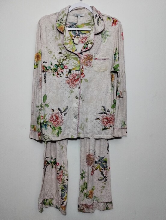 Johnny Was Other - Johnny Was Pajama Set Women's M Top Pants Floral